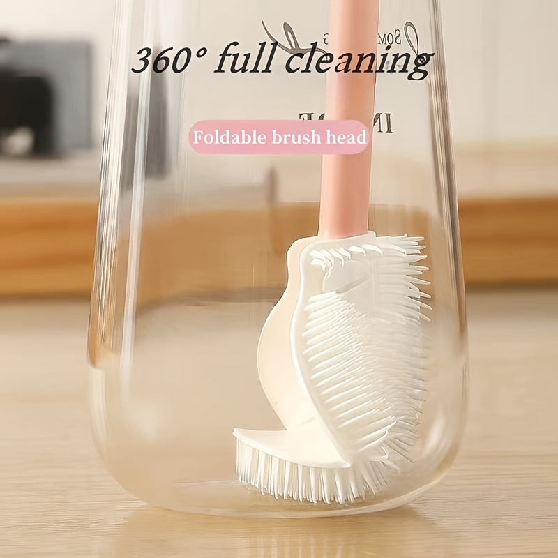 Reusable Bottle - 1/2/5PCS 접이식 360도 종합 청소 브러시(긴