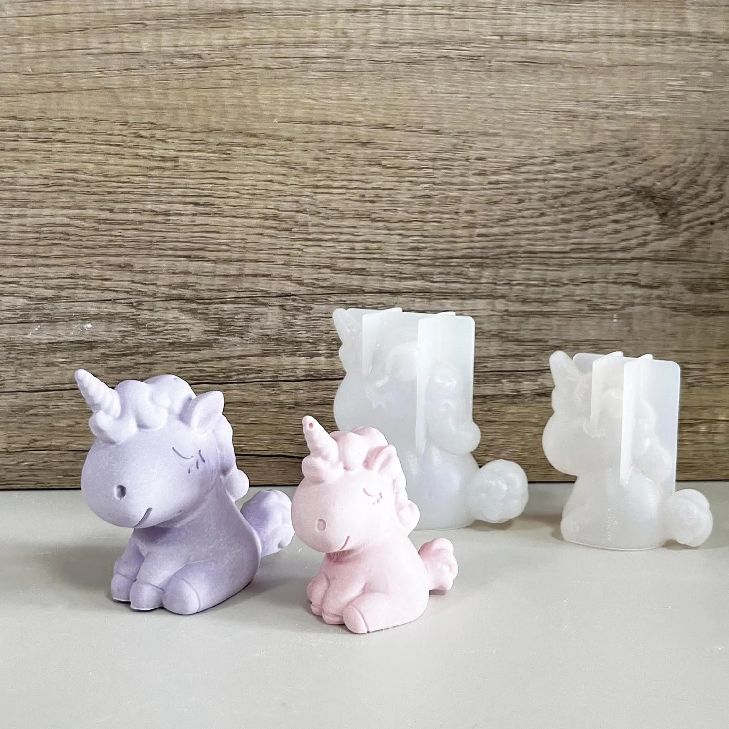 Eco Soap - 3D 기하학 실리콘 유니콘 고양이 사슴