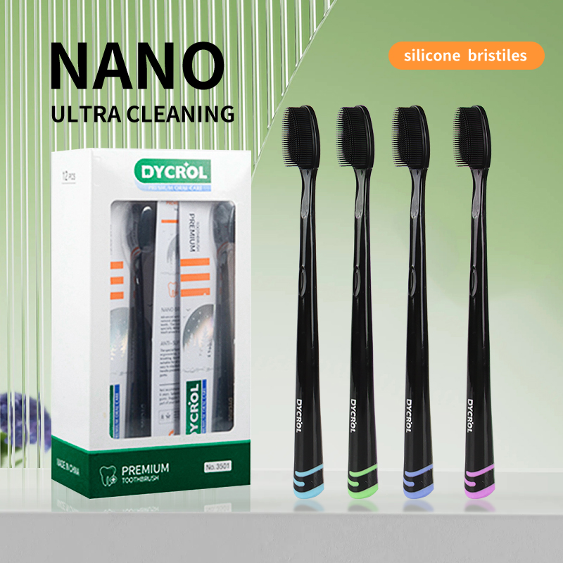 Bamboo Toothbrush - 3개*5개*9개 랜덤 색상*고급 나노 소프트 브러시