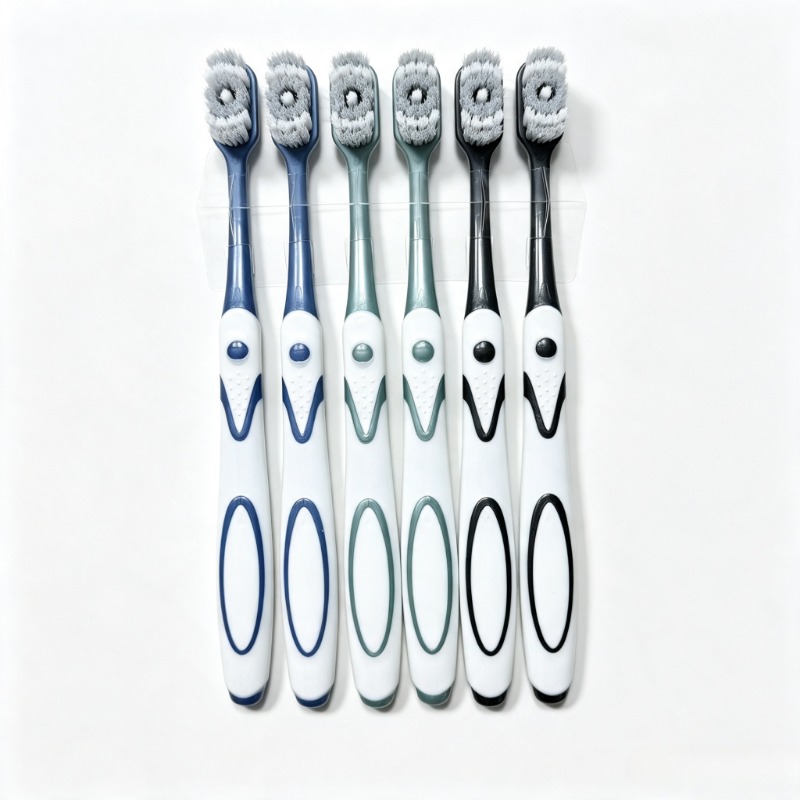 Bamboo Toothbrush - 6개입/세트 칫솔, 치아 미백, 초강력 브러쉬,