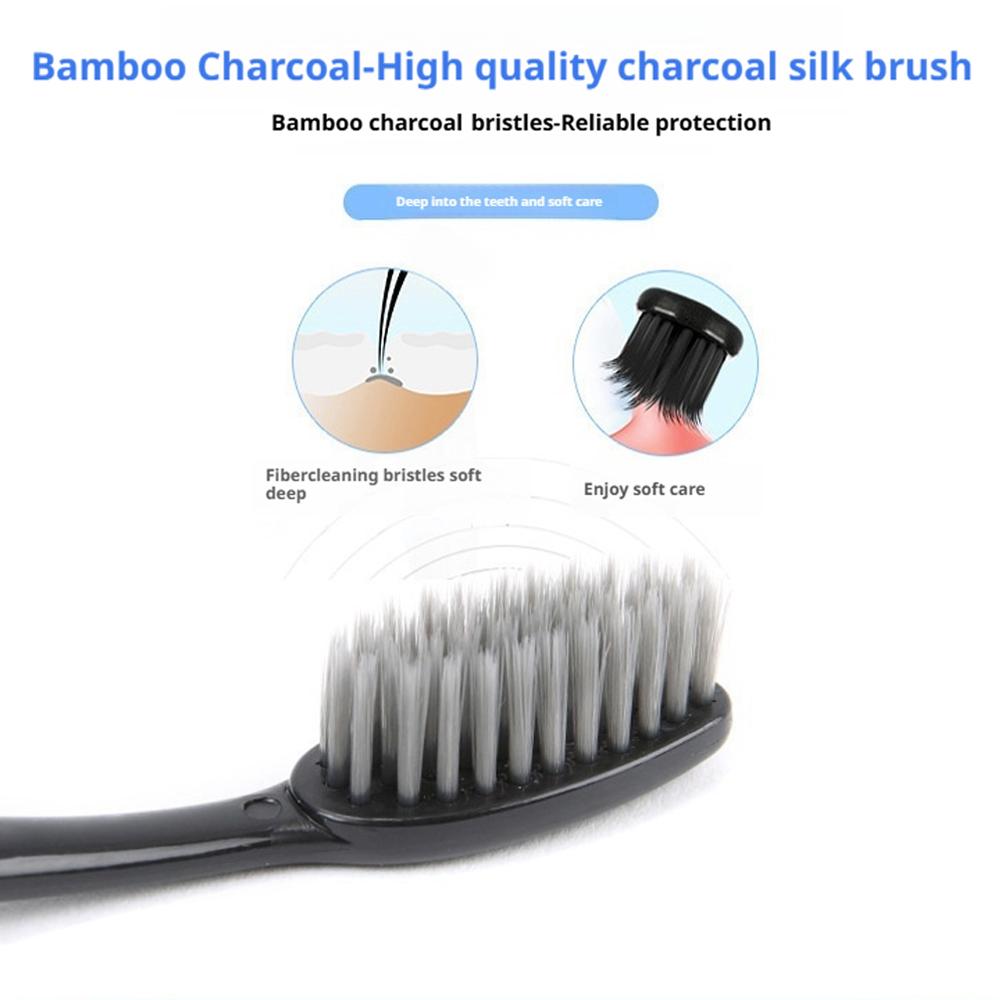 10개입 가족용 대나무 숯 칫솔, 부드러운 칫솔모, 휴 - Bamboo Toothbrush 리뷰 및 가격