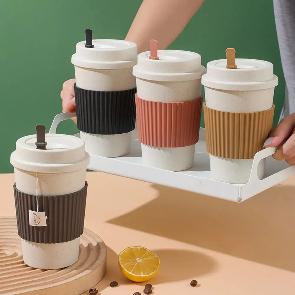 뚜껑이 달린 커피 컵 밀 빨대, 재사용 가능한 휴대용  - Reusable Straw 리뷰 및 가격