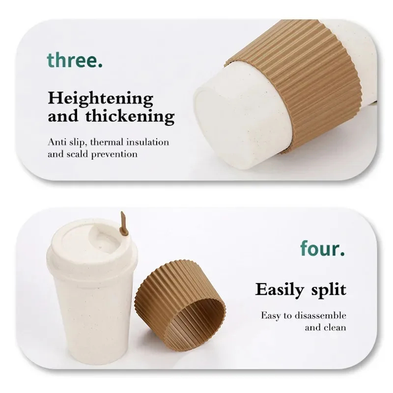 뚜껑이 달린 커피 컵 밀 빨대, 재사용 가능한 휴대용  - Reusable Straw 리뷰 및 가격