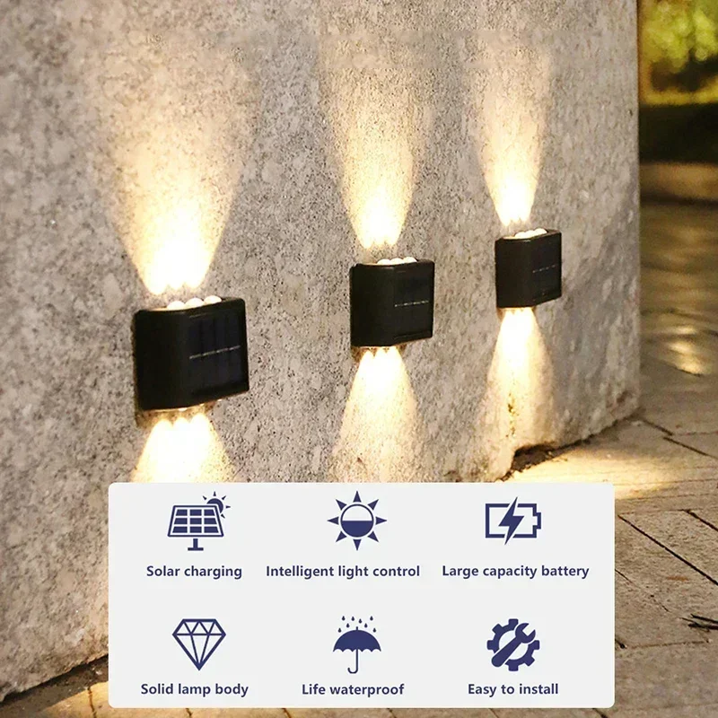 LED 태양광 조명 야외 방수 솔라 벽등 위아래 발광  - Solar Garden Light 리뷰 및 가격