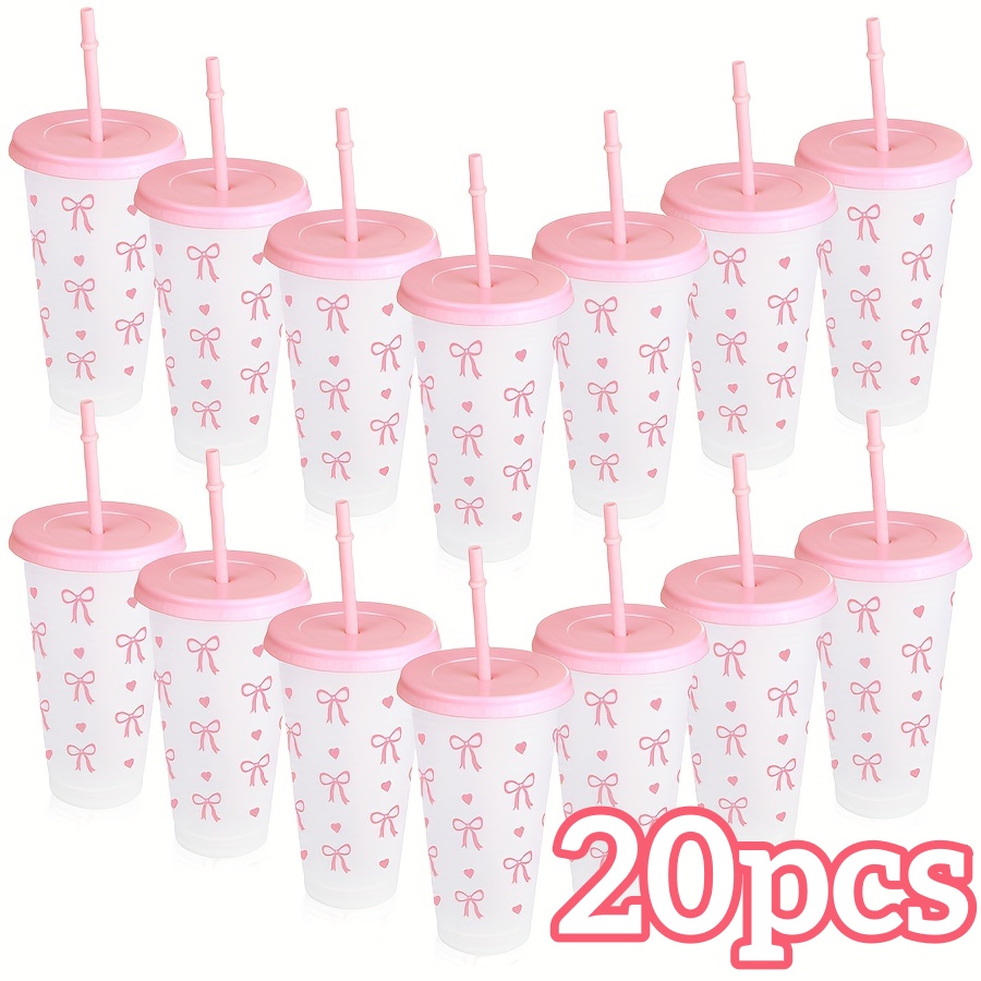 2/20개입 24온스 재사용 가능한 파티 컵 (빨대 및 - Reusable Straw 리뷰 및 가격