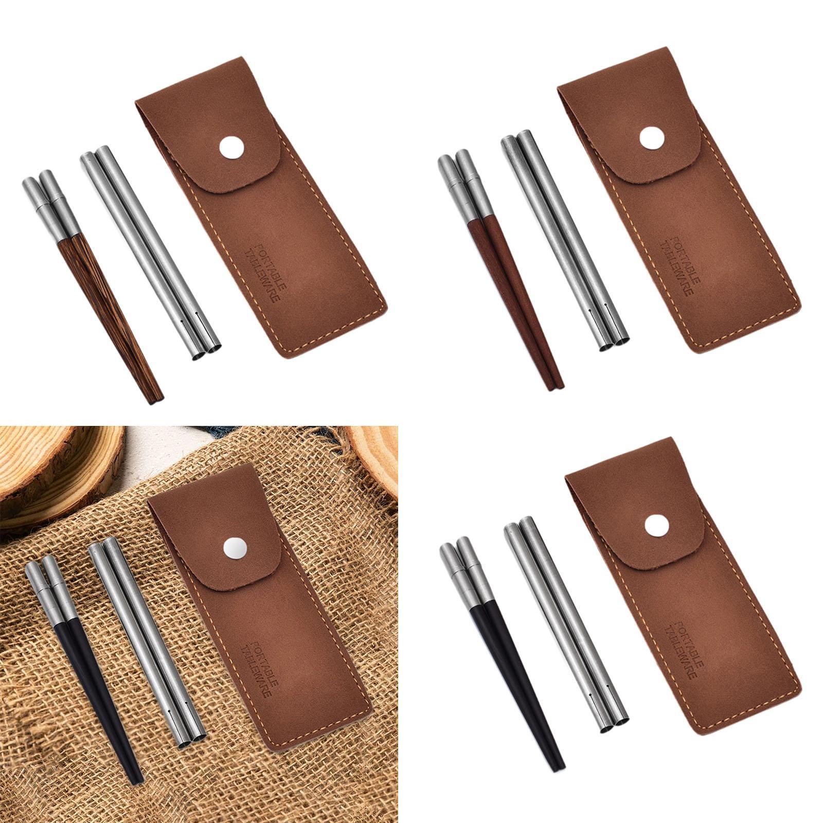 휴대용 젓가락 세트: 보관 파우치 포함, 가볍고 접을  - Bamboo Cutlery 리뷰 및 가격