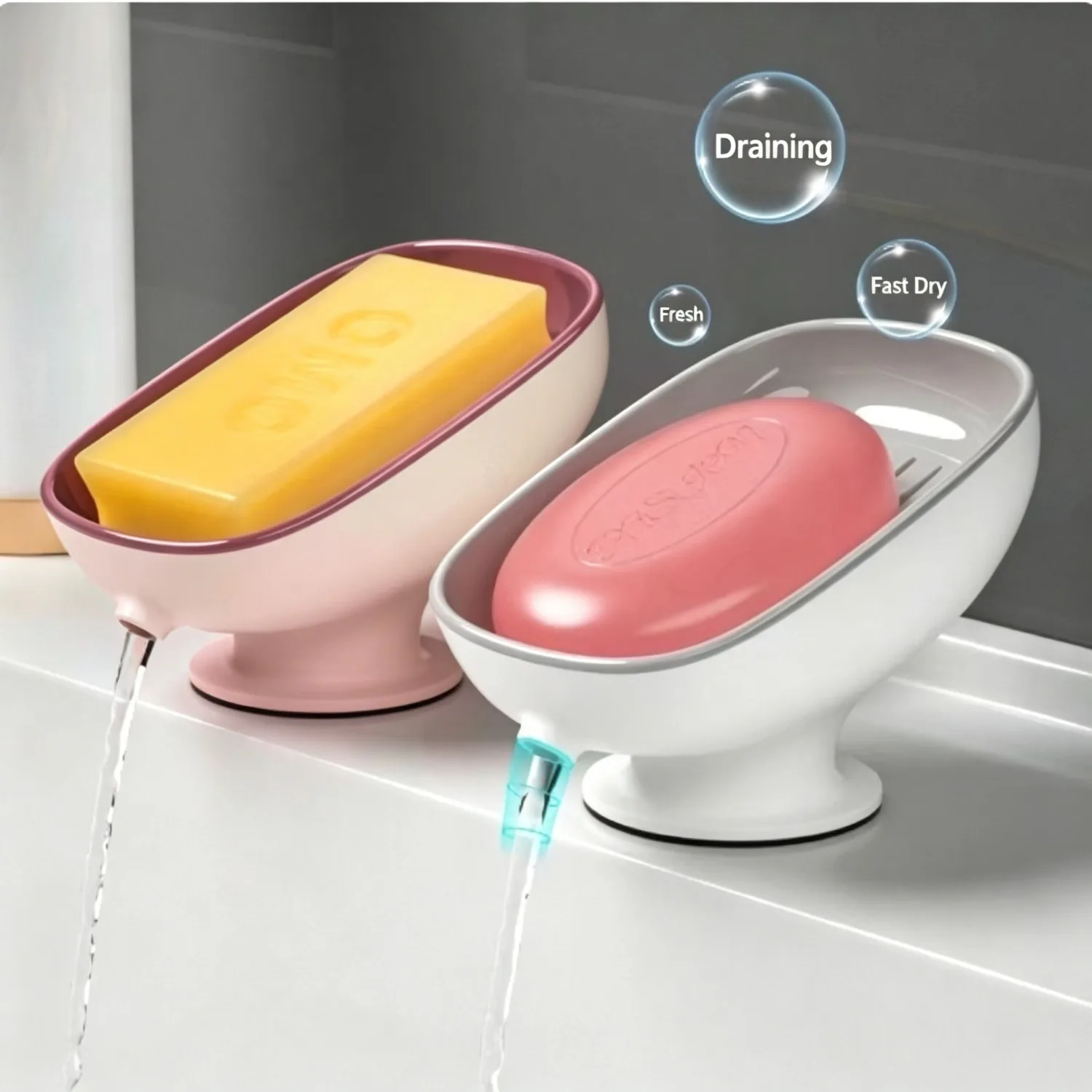1개입, 물받이 기능이 있는 비누 받침대, 나뭇잎 모양 - Eco Sponge 리뷰 및 가격