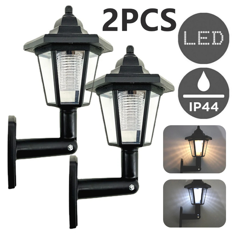 1/2개입 태양광 벽등, 실외 정원 울타리용 LED 벽 - Solar Garden Light 리뷰 및 가격