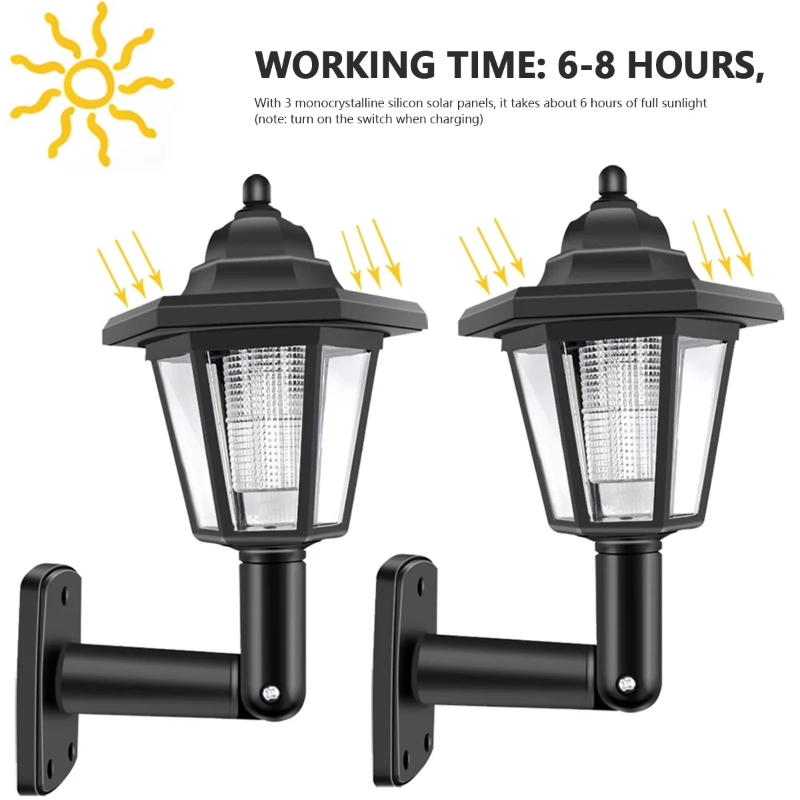 1/2개입 태양광 벽등, 실외 정원 울타리용 LED 벽 - Solar Garden Light 리뷰 및 가격