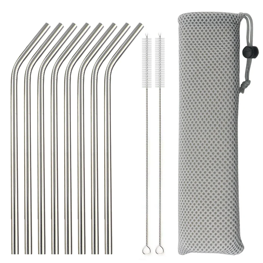 5/10Pcs 재사용 가능한 마시는 빨대 304 스테인 - Reusable Straw 리뷰 및 가격
