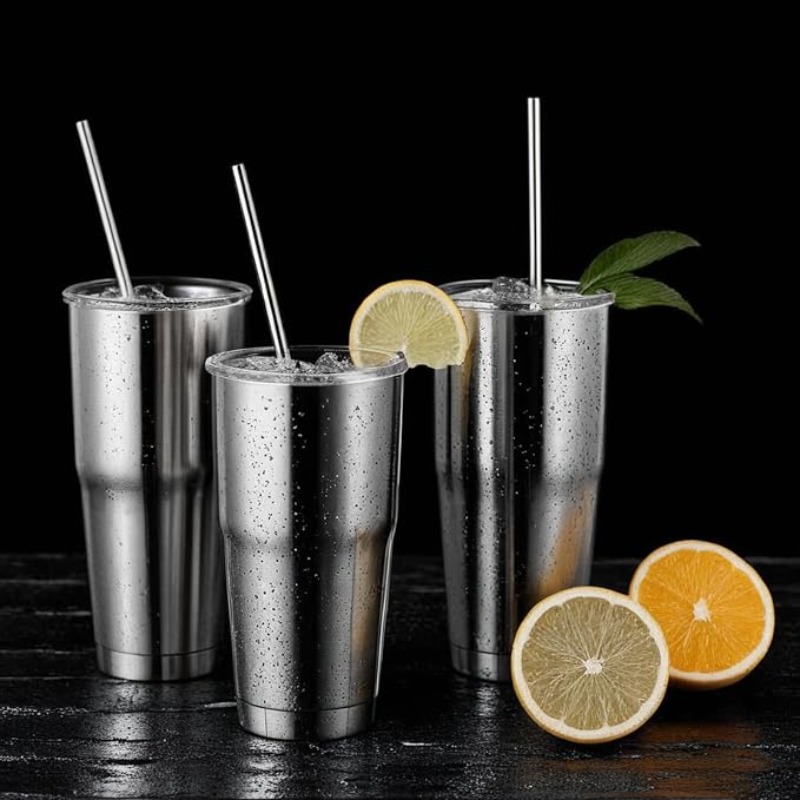 3개 세트, 재사용 가능한 스테인리스 스틸 빨대, 20 - Reusable Straw 리뷰 및 가격