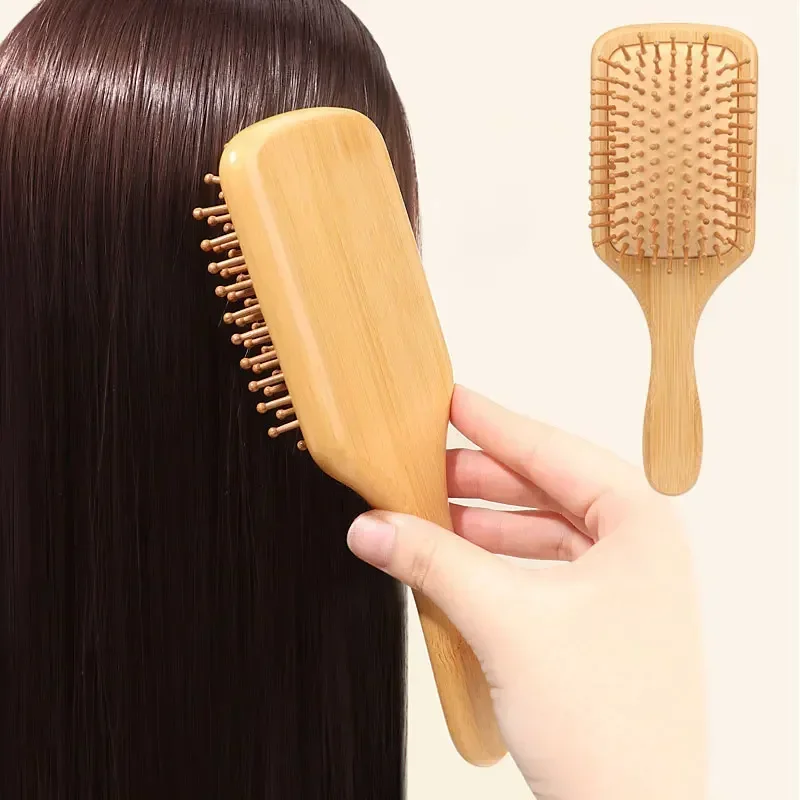 프리미엄 나무 대나무 두피 마사지 빗 헤어 브러쉬 모발 - Bamboo Toothbrush 리뷰 및 가격