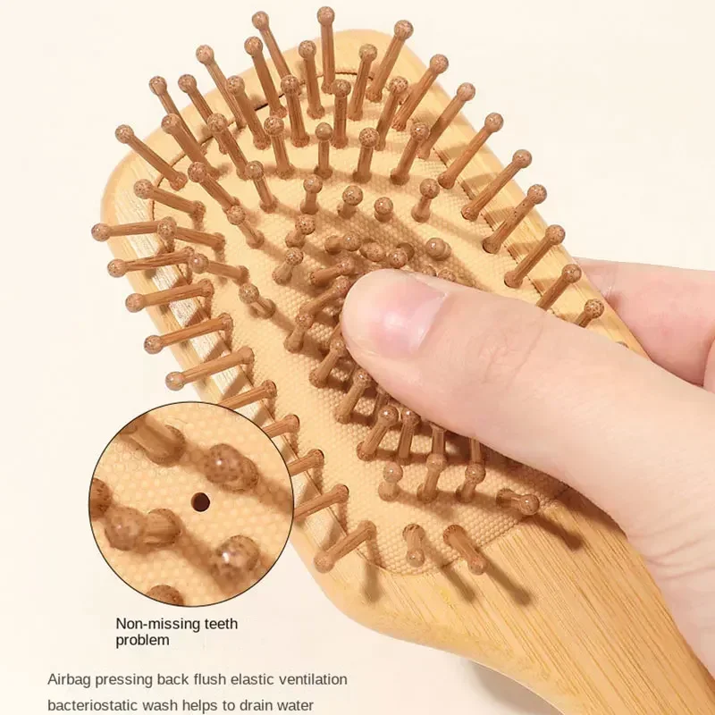 프리미엄 나무 대나무 두피 마사지 빗 헤어 브러쉬 모발 - Bamboo Toothbrush 리뷰 및 가격